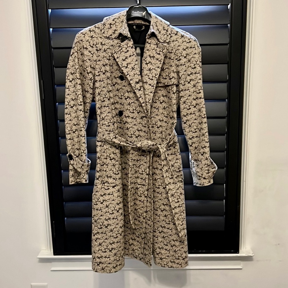 Stunning! Vintage ‘Marc Jacobs’ Trench-Style Patterned Women’s Coat! Sz M!